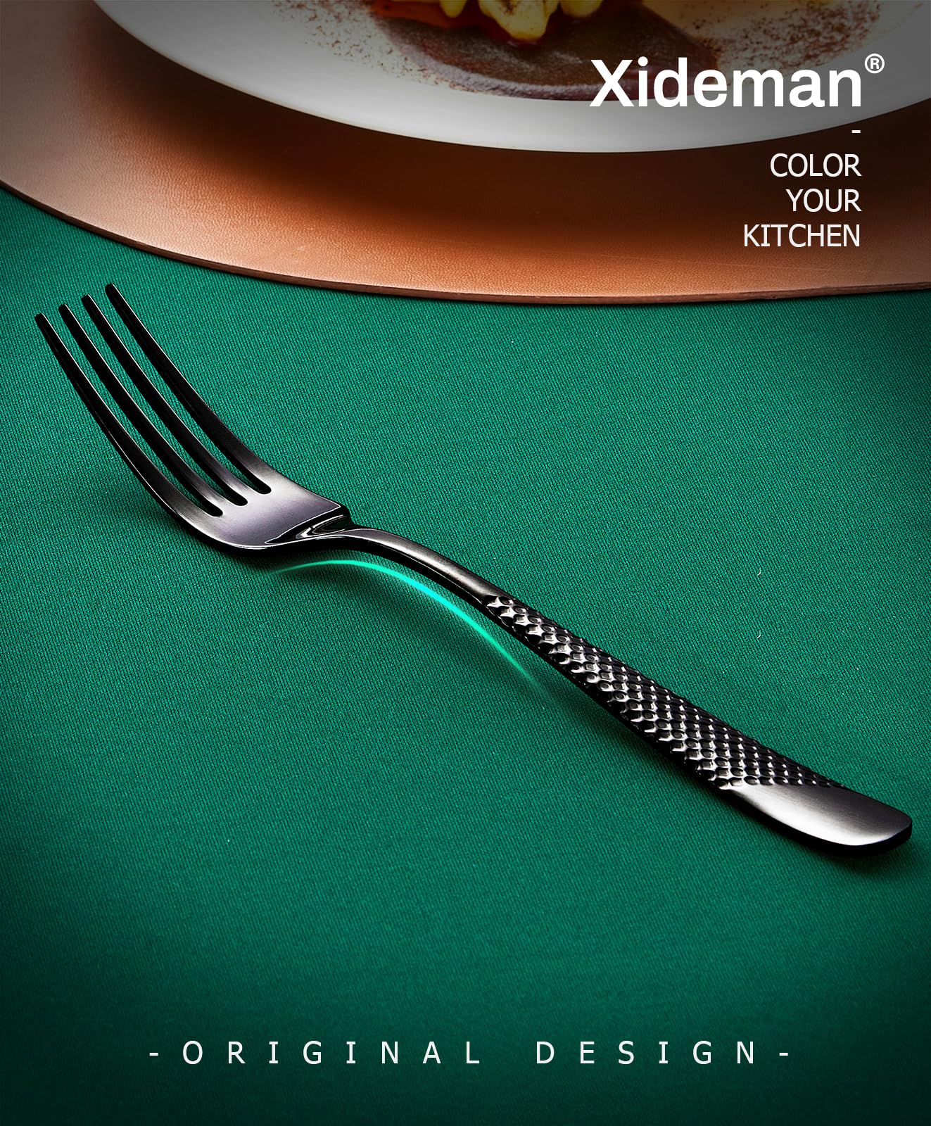 Forchette Da Tavola In Acciaio Inox 18/10 - 6 Pezzi, 20.7cm | Design Martellato, Lavabili In Lavastoviglie - Foto 12