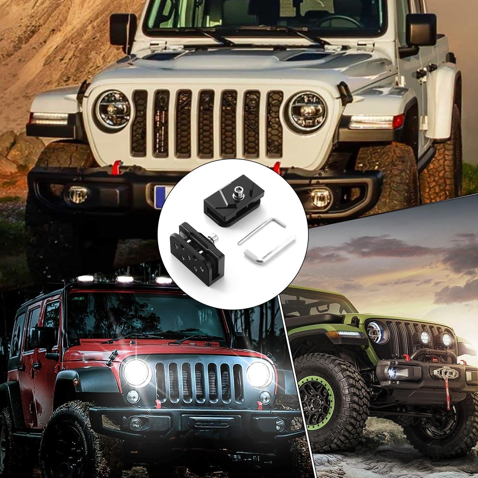 Motorkap Verlichting, Motorkap Spotlight Beugels 2 Stuks Universele Ijzeren Auto Kap LED-werklamp Beugel Off-road Werklamp Montage Houder Motorkap Licht Mounts