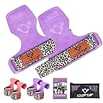 Weight Lifting Wrist Straps for Women, Adjustable Neoprene Padded Hand Grips Pro for Weightlifting, Double Layer Leather Gym Accessories Workout Straps for Deadlift, Crossfit & Pull up (Pair)