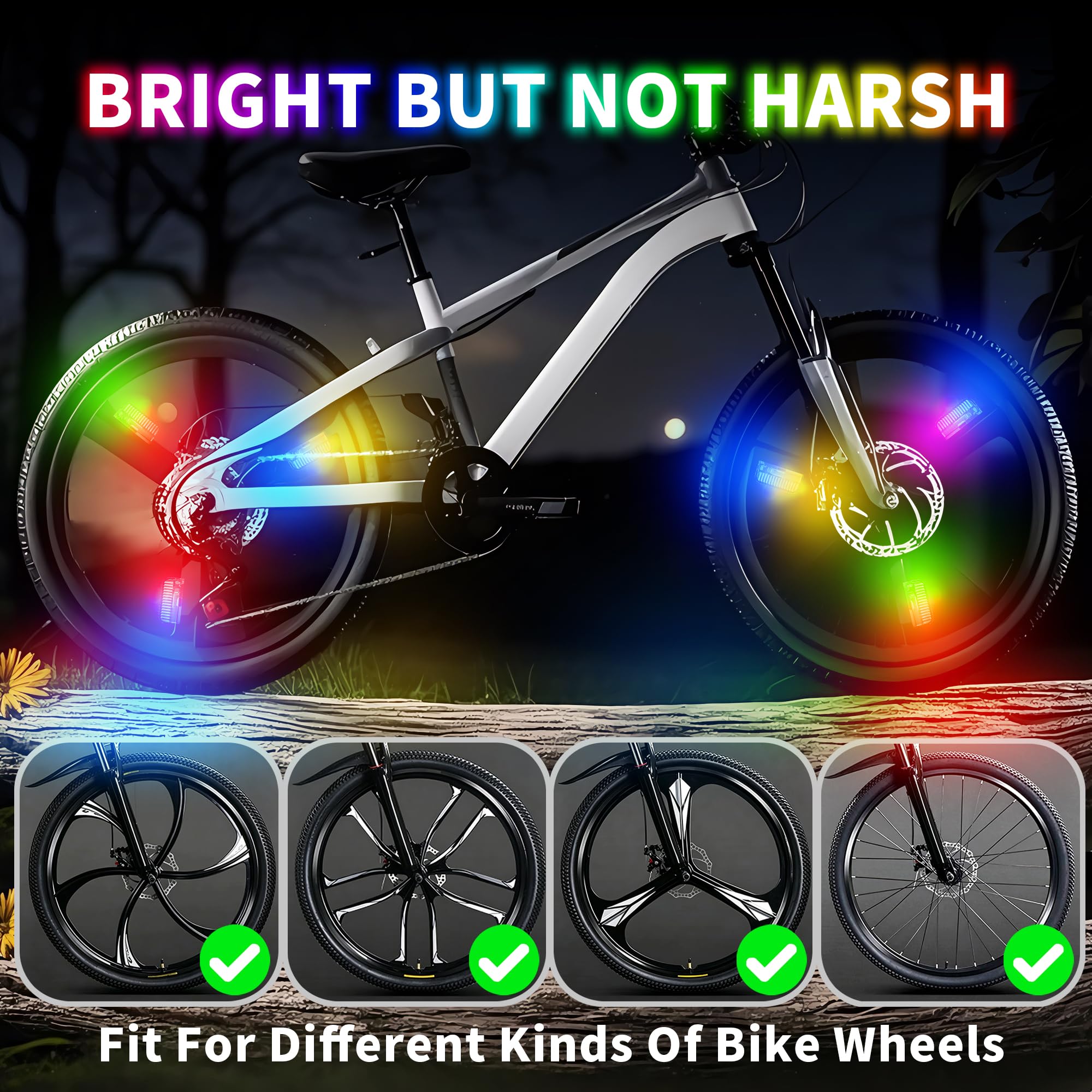 Rechargeable Bike Wheel Lights - Safety & Style -5