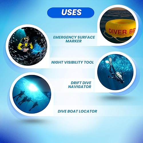 Miniatura 9 de Scuba Choice Buceo de lujo buceador debajo del flotador inflable y la bandera Bouy