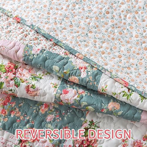 Vista 195 de BEDIFANY - Juego de colcha de algodón, tamaño queen, ligera, de estilo bohemio, suave, para decoración de la cama en todas las estaciones