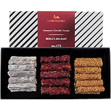 Turkish Delight Behlul by BAKIRKAZAN, Turkish Pistachios Twist Delights 36 piece Candy 8.8 oz, w/ 3 Flavors: Cinnamon, Zereshk, Sesame, Luxury Food Gifts, Turkish Snacks Assorted Flavors Gourmet, Best Food &amp; Beverage Halal Ramadan Eid al-Adha sweets Gifts Option, Lokum, vegan sweets no.174 Lokum Gift Box, Turkish Candy