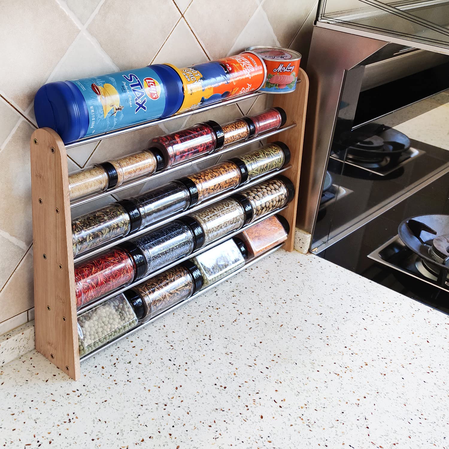 Buy Witzest 5Tier Extremely Narrow Expandable Countertop Spice Rack