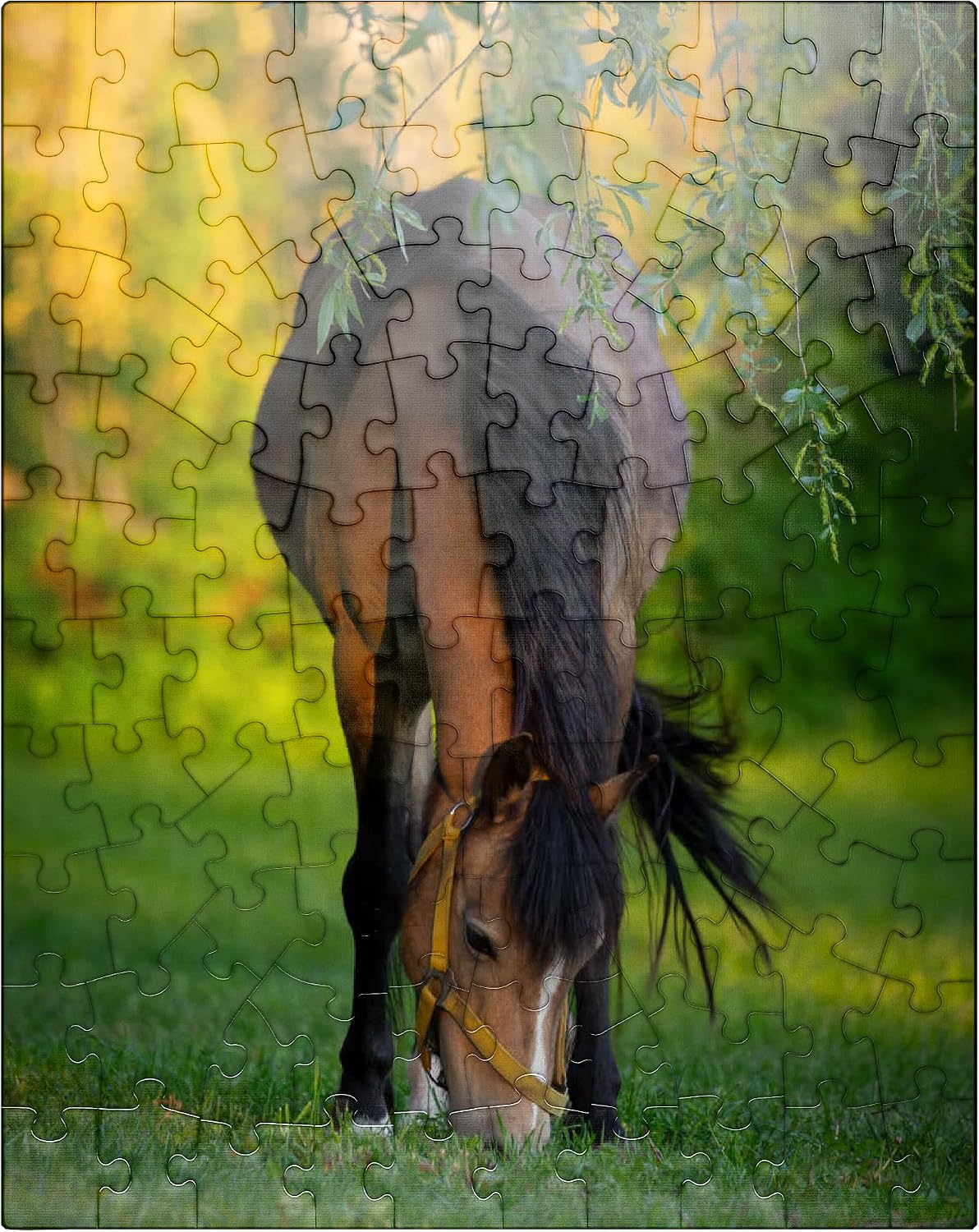 MyPuzzle Pony in Garden - Premium 500 Piece Jigsaw Puzzle for Adults