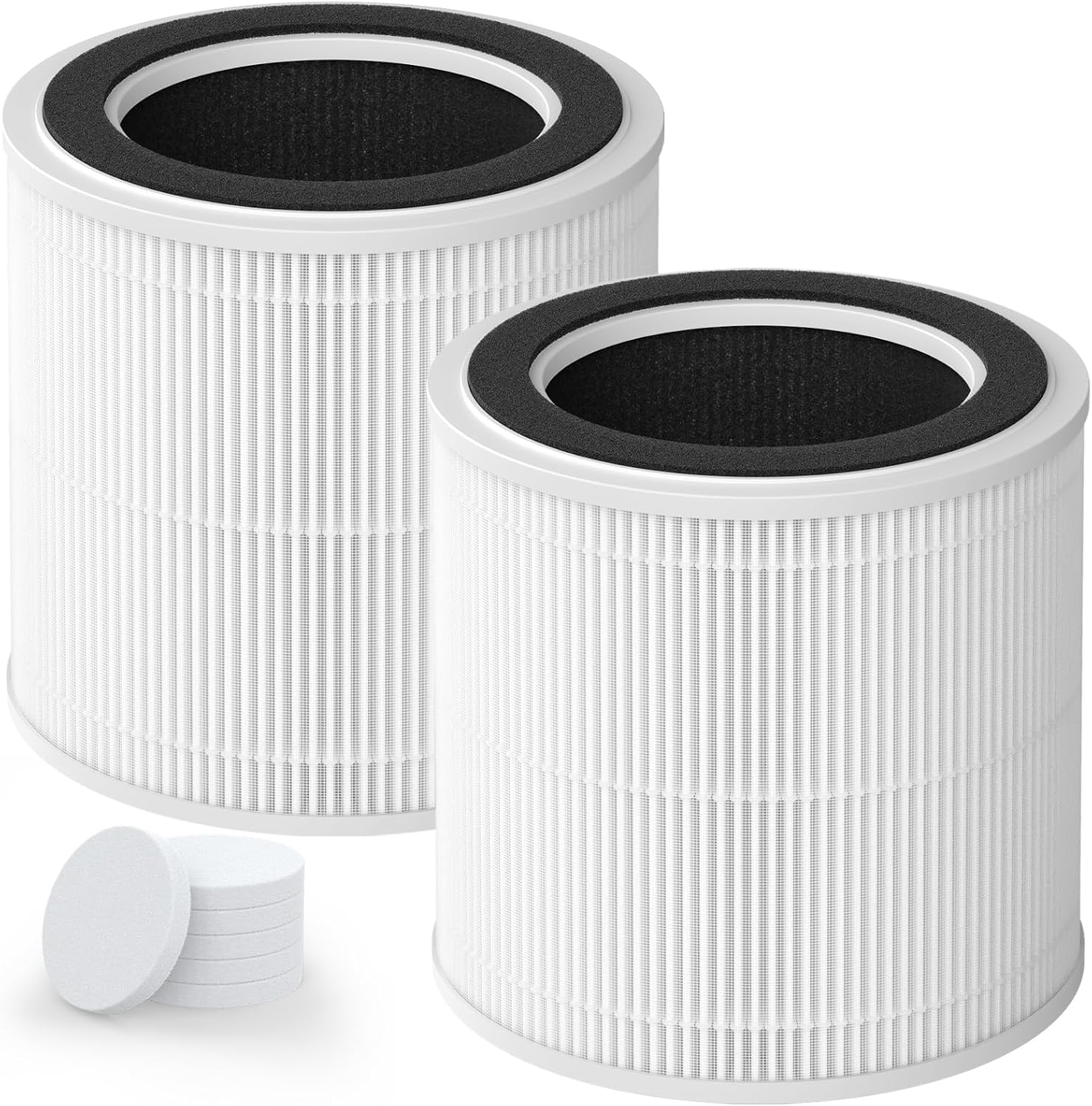 AP02 Replacement Filter Compatible with WESTHEY AP02 Air Purifier, 3-in-1 H13 True HEPA Filter with Activated Carbon, 2 Pack