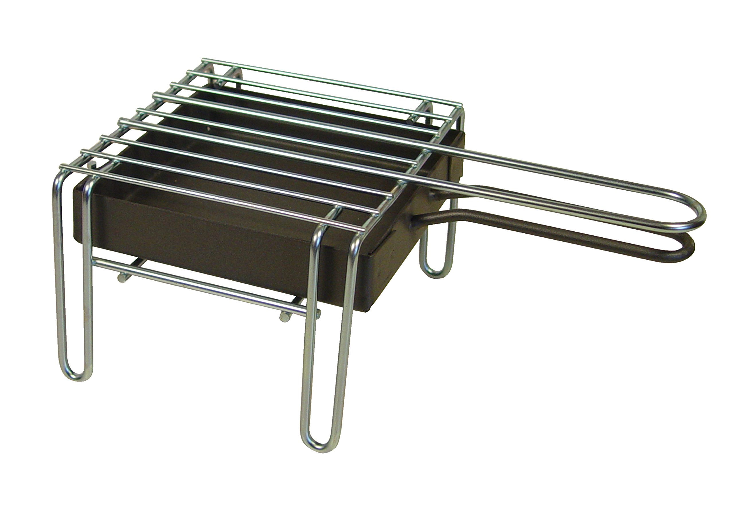 Grille de table zinguée 16x16x12 cm pour cuisson de table sur charbon et chauffe-plats