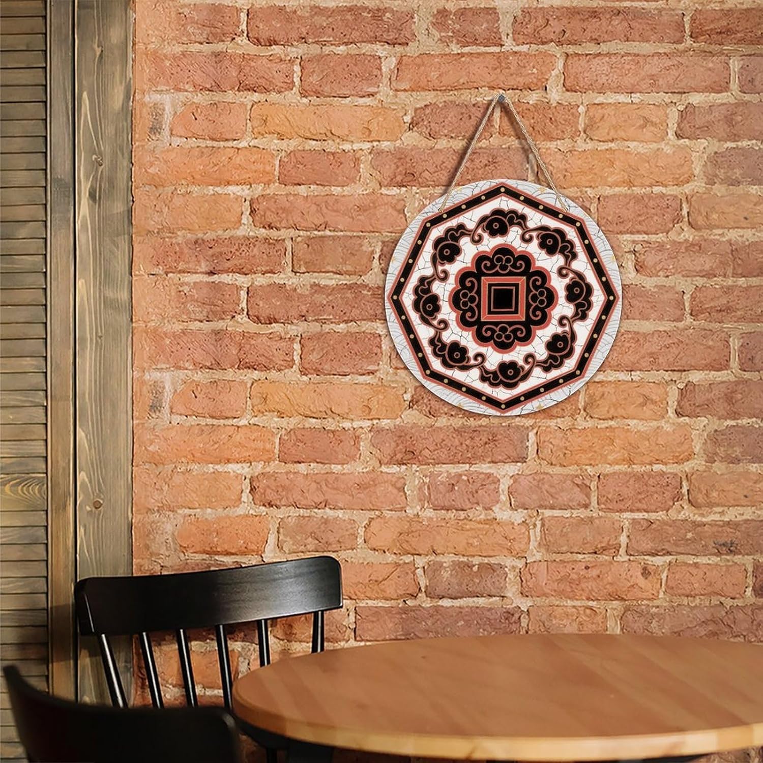 Turtle Back Grid Painting Wood Painting