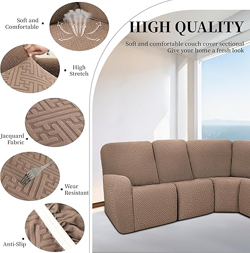 Miniatura 349 de Fundas 100% impermeables para sofá reclinable seccional, fundas para sofá reclinable en forma de L, funda para sofá seccional de esquina en forma de