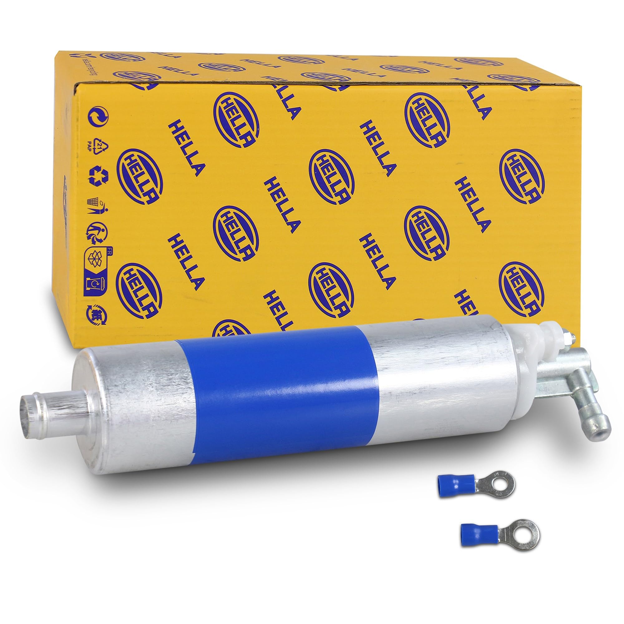 HELLA 8TF 358 146-301 Pompa carburante - elettrico - con materiale di montaggio - con connettore a crimpatura