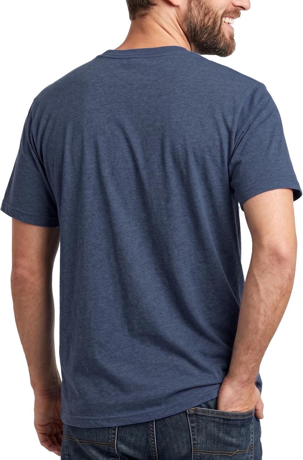 BOCOMAL Non FR - Men's Henley Work Shirts, Stretch-Cotton Relaxed Fit