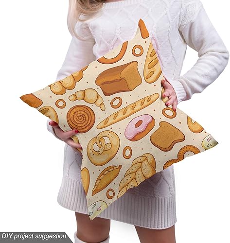 Miniatura 323 de Lunarable - Tela para amantes de perros de The Yard, patrón divertido de animales de dibujos animados en posiciones caprichosas estirando y Beige y