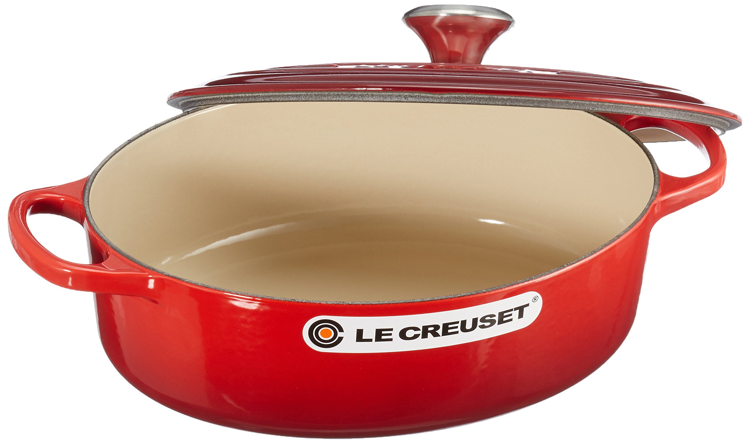 Le Creuset Cocotte en Fonte Émaillée Signature avec Couvercle 27 cm Ovale3.4 l Cerise 21186270602430