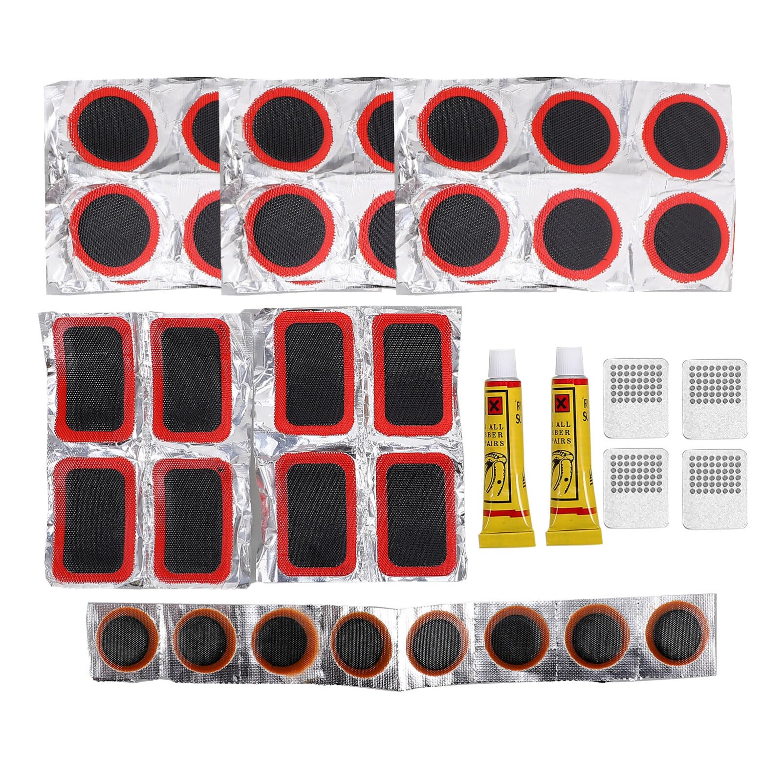 Toddmomy 1 Set of Bicycle Repair Patches Bike Tire Lever Kit Road Bike Tire Repair Lever Tire Repair Patch Set