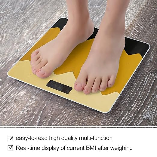 Báscula digital de baño VstaDank mostaza y negra miniatura 5