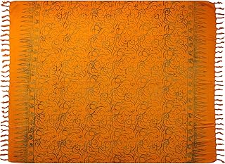 Sarong Sar22 - Toalla de playa (100 modelos), color amarillo y naranja