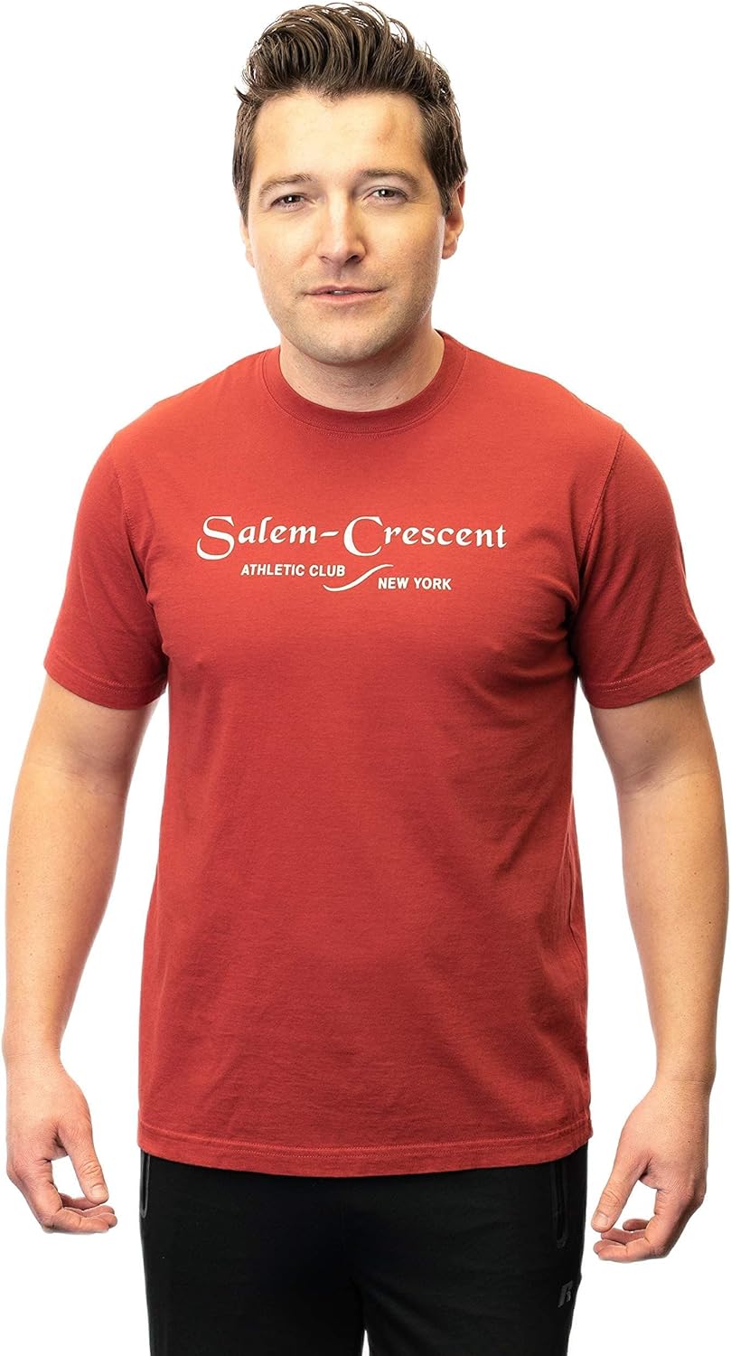Salem Crescent Athletic Club T-Shirt - Vintage Boxing Apparel Workout Tees - Harvest Red