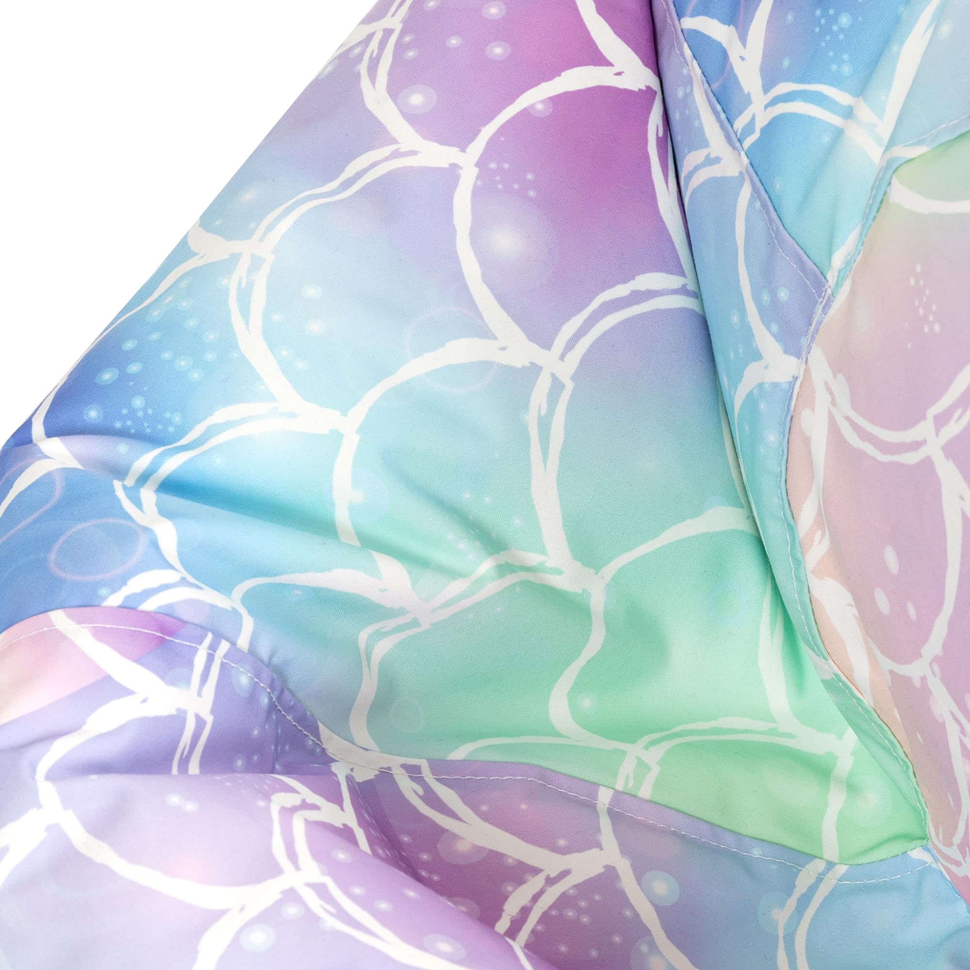 Icon Meerjungfrau Sitzsack Kinder, Webstoff, Sitzsack mit Füllung, Bequemer Kinder Sessel, Kuschelsessel, Lese Sessel, Schlafzimmer, Kinderzimmer, Wohnzimmer