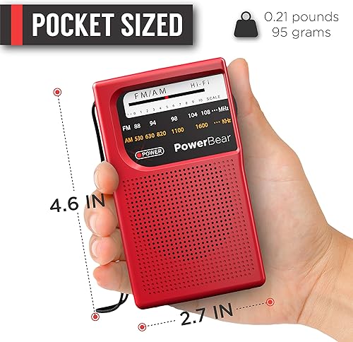 Vista 5 de PowerBear - radio. Rojo