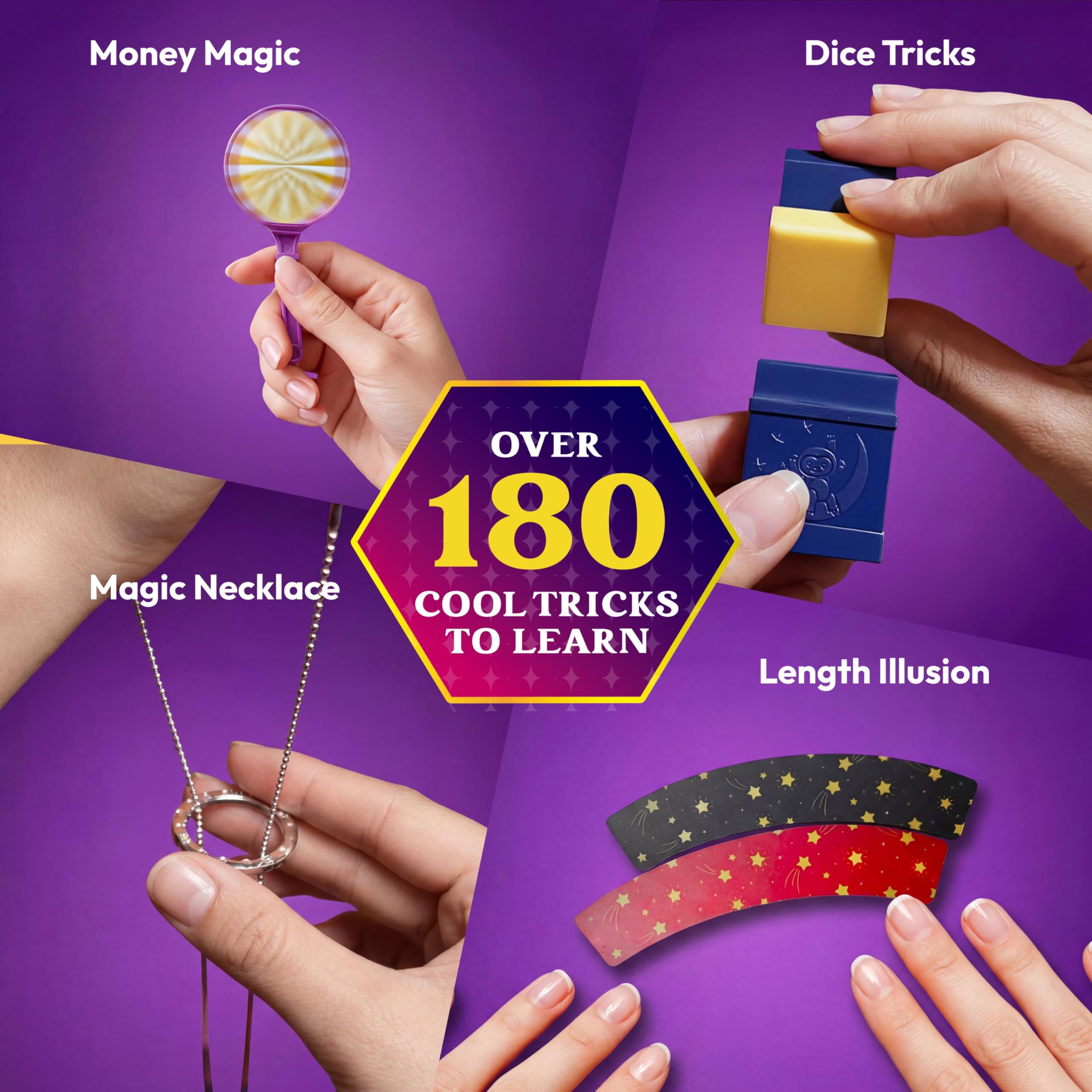 Klever Kits 180+ Magic Set- My First Magic Trick Kit- Amazing