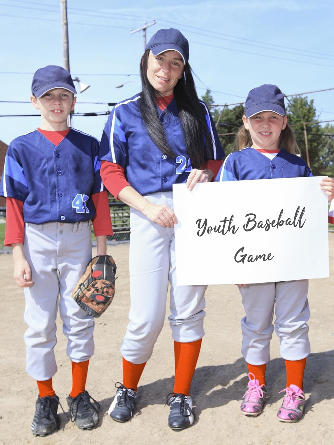 2 Pairs Baseball Socks and Belt Cotton Adjustable Youth Baseball Softball Socks Belt for Boys Girls - Image 2