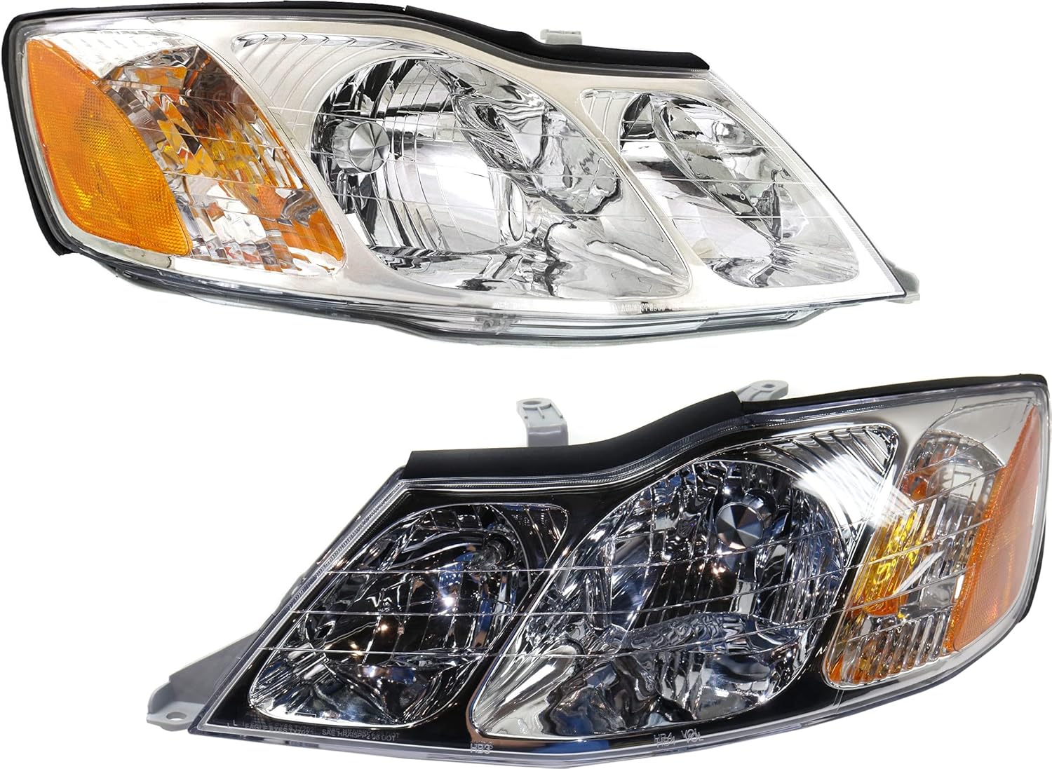 Evan Fischer Driver and Passenger Side Headlight for Toyota Avalon XL XLS 2000-2004 Halogen With bulb(s) Replaces# 81150AC040 81110AC040