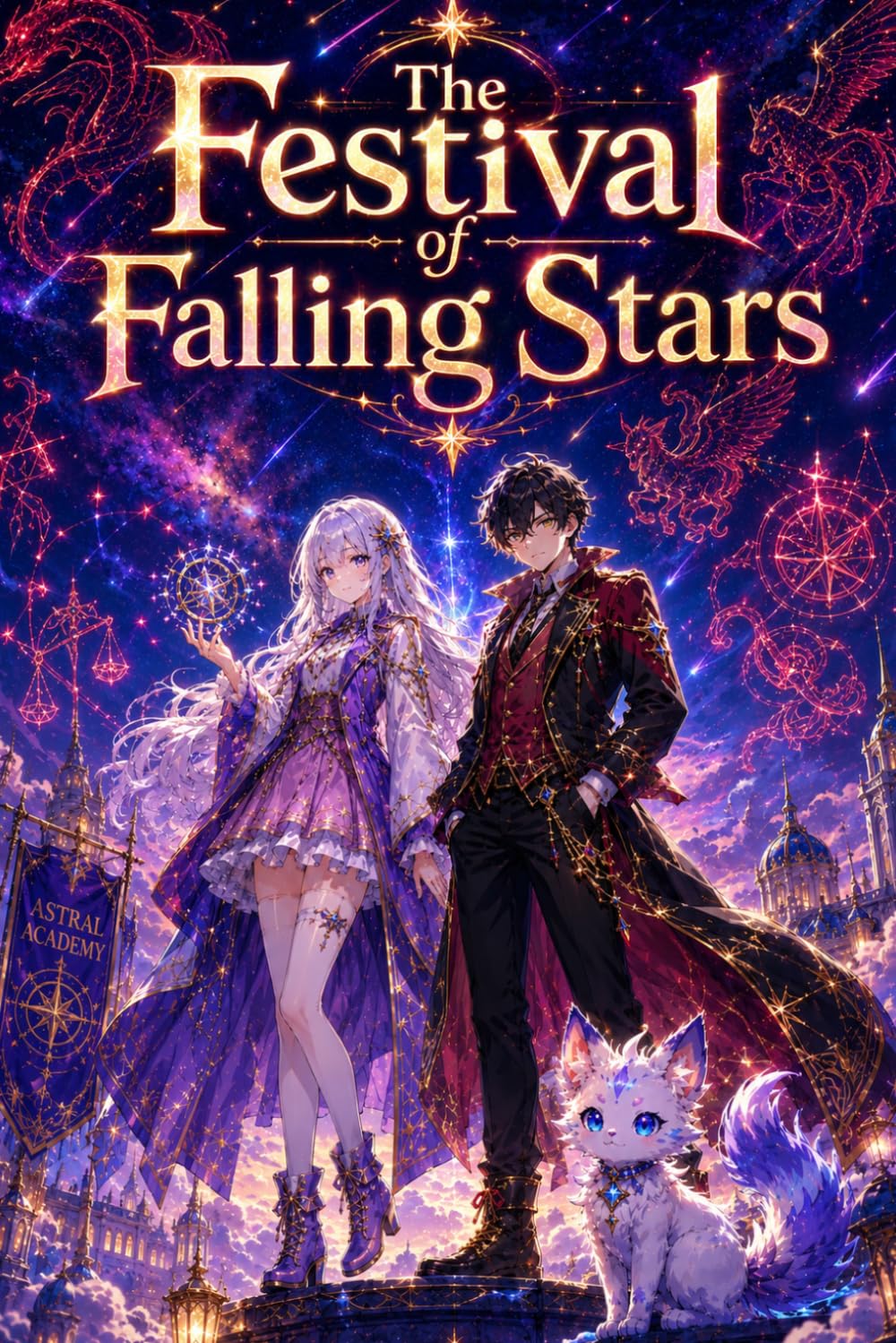 The Festival of Falling Stars: An Anime Fantasy Adventure with Celestial Festivals, Magical Creatures, Shadow Powers, Star Magic, and Epic Fantasy Action