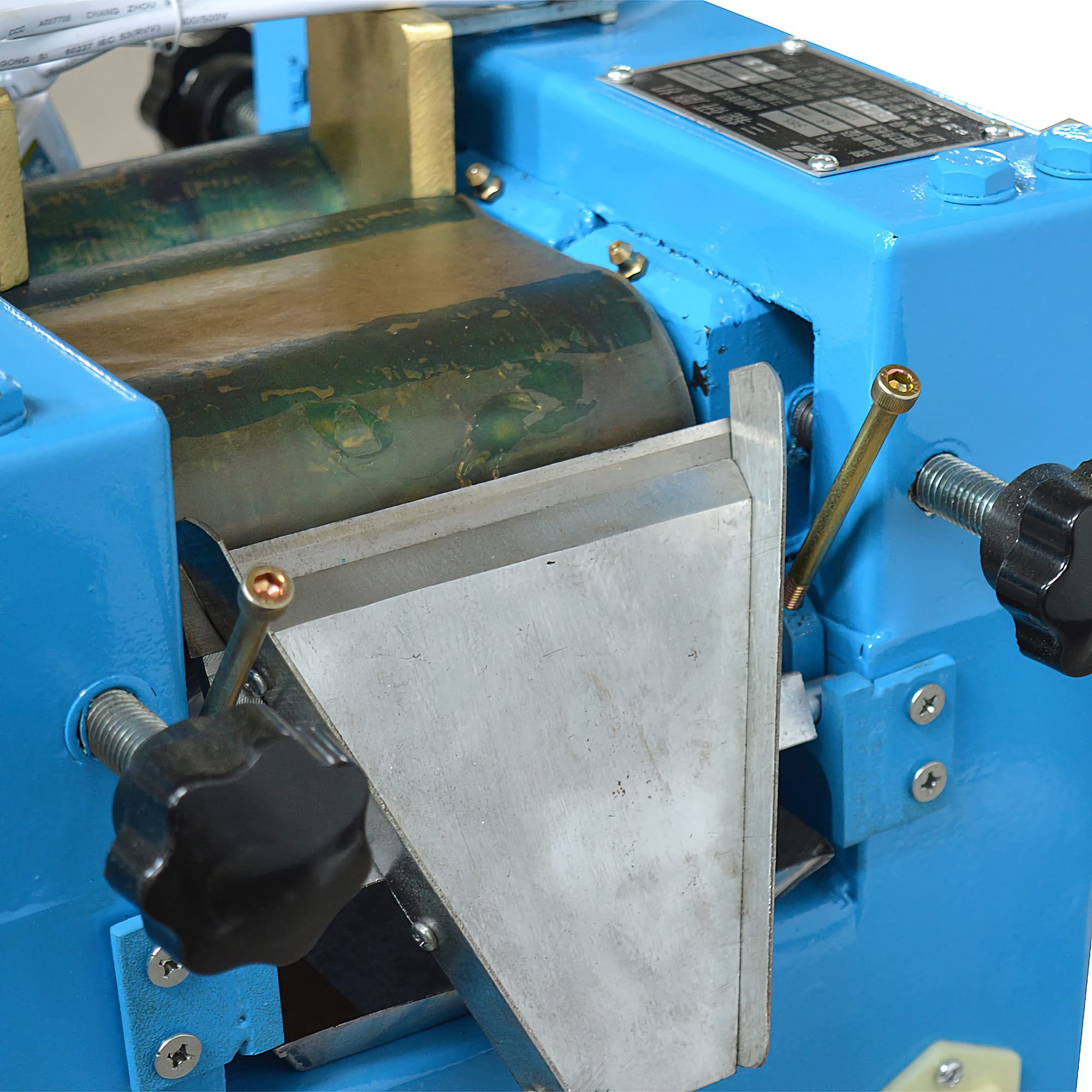110V 750W Three Rolls Pigment Grinder Machine 3-18 m Ointment Milling Machine Water Cooling for Lab Paint Ink — view 2