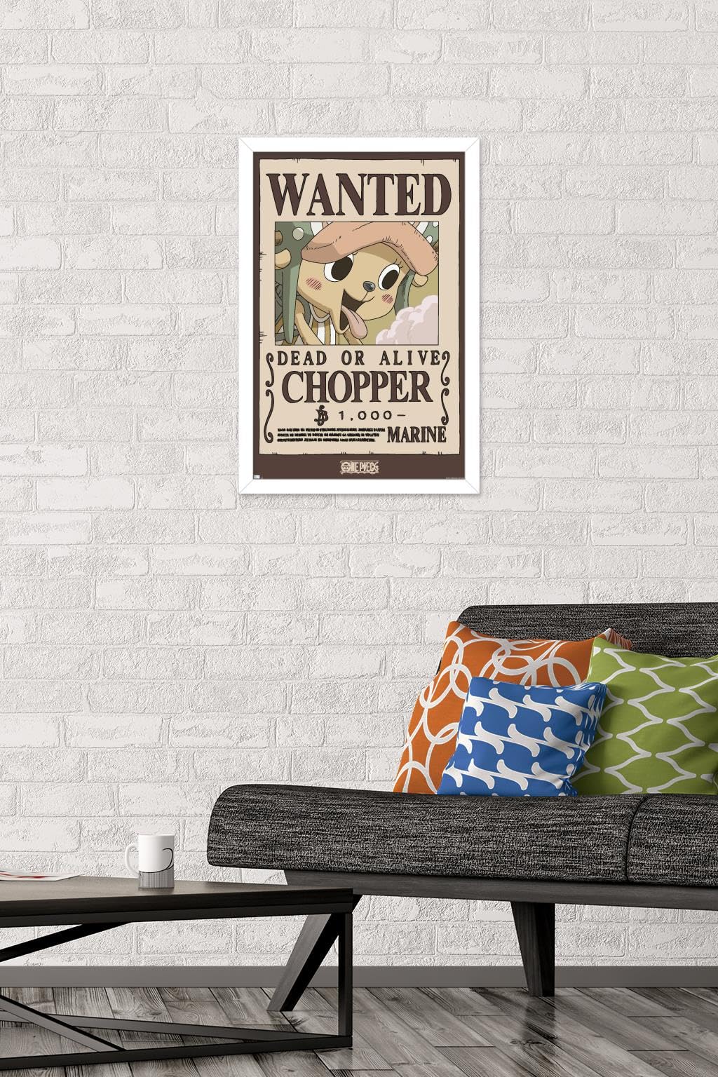 Amazon.com: One Piece - Chopper Wanted Poster Wall Poster, 22.4L