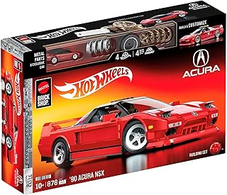 ホットウィール 1/16 ホンダ アキュラ NSX 1990 組立キット 876ピース 1/64ミニカー付き Hot Wheels マテル [並行輸入品]