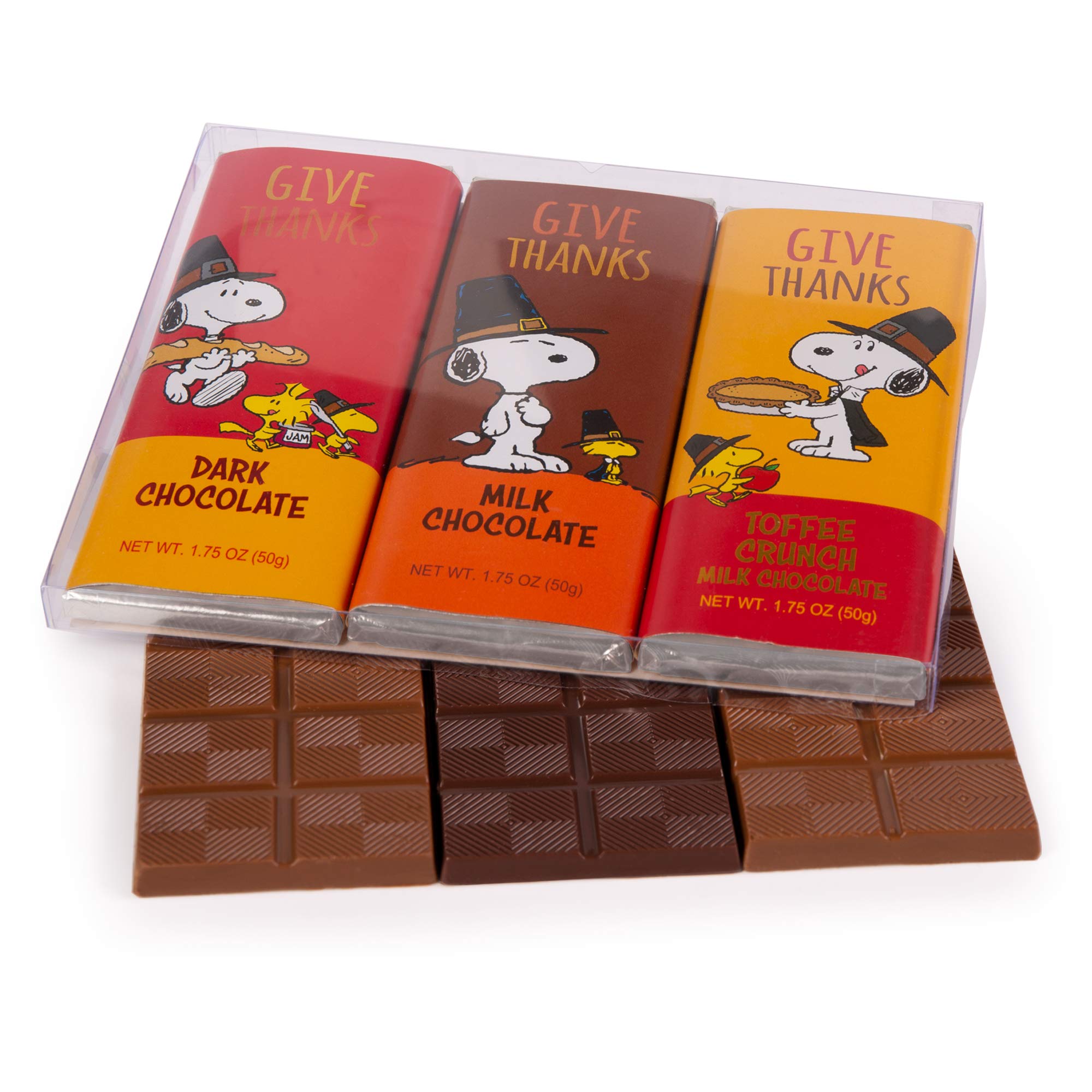 Buy Peanuts Thanksgiving Chocolate Gift Box 3 Bars Variety Pack of