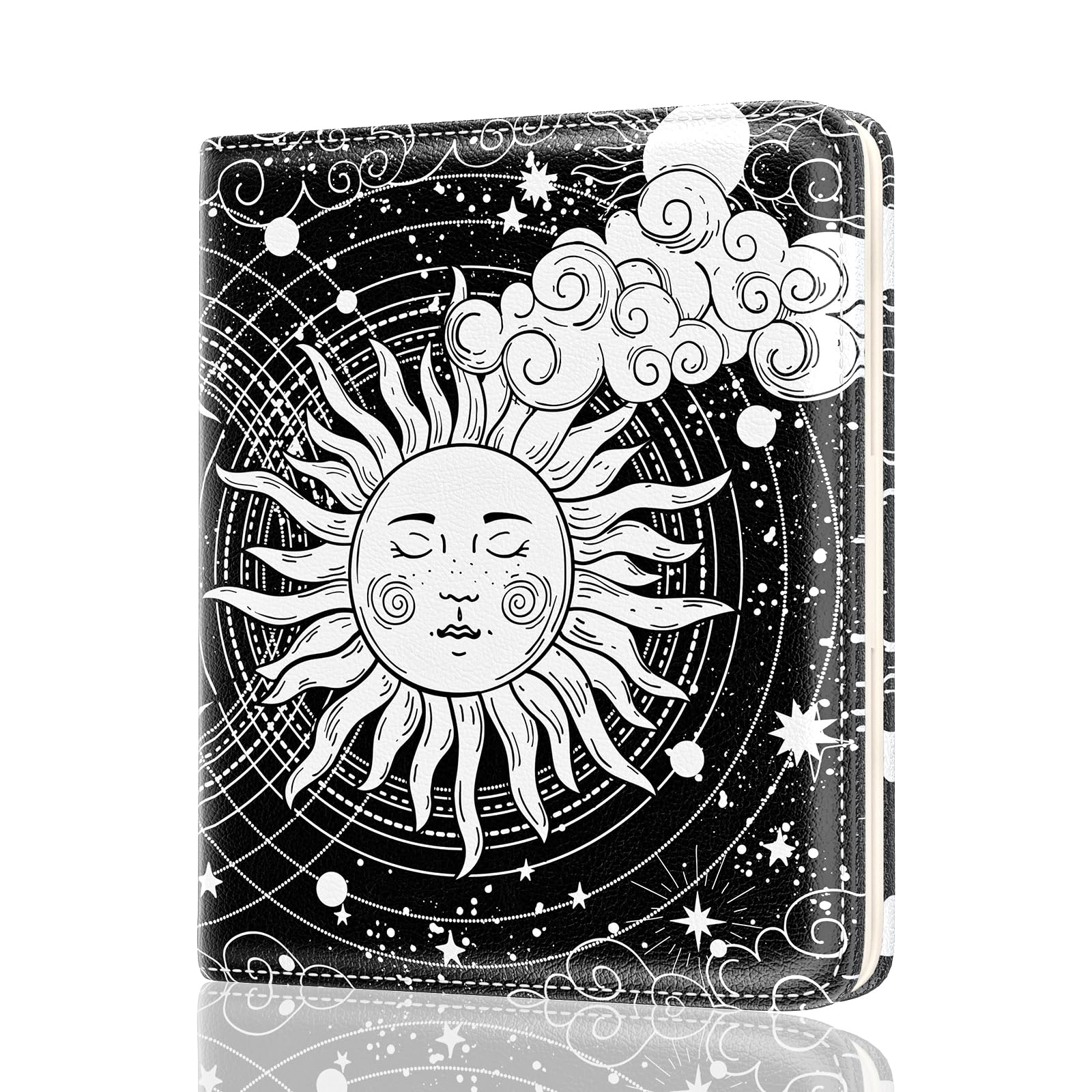 Rouidr Womens Wallet, RFID Small Slim Wallet for Women, Cute Bifold Leather Pocket Credit Card Holder Ladies Mini Purse with Zipper Coin Pocket & ID