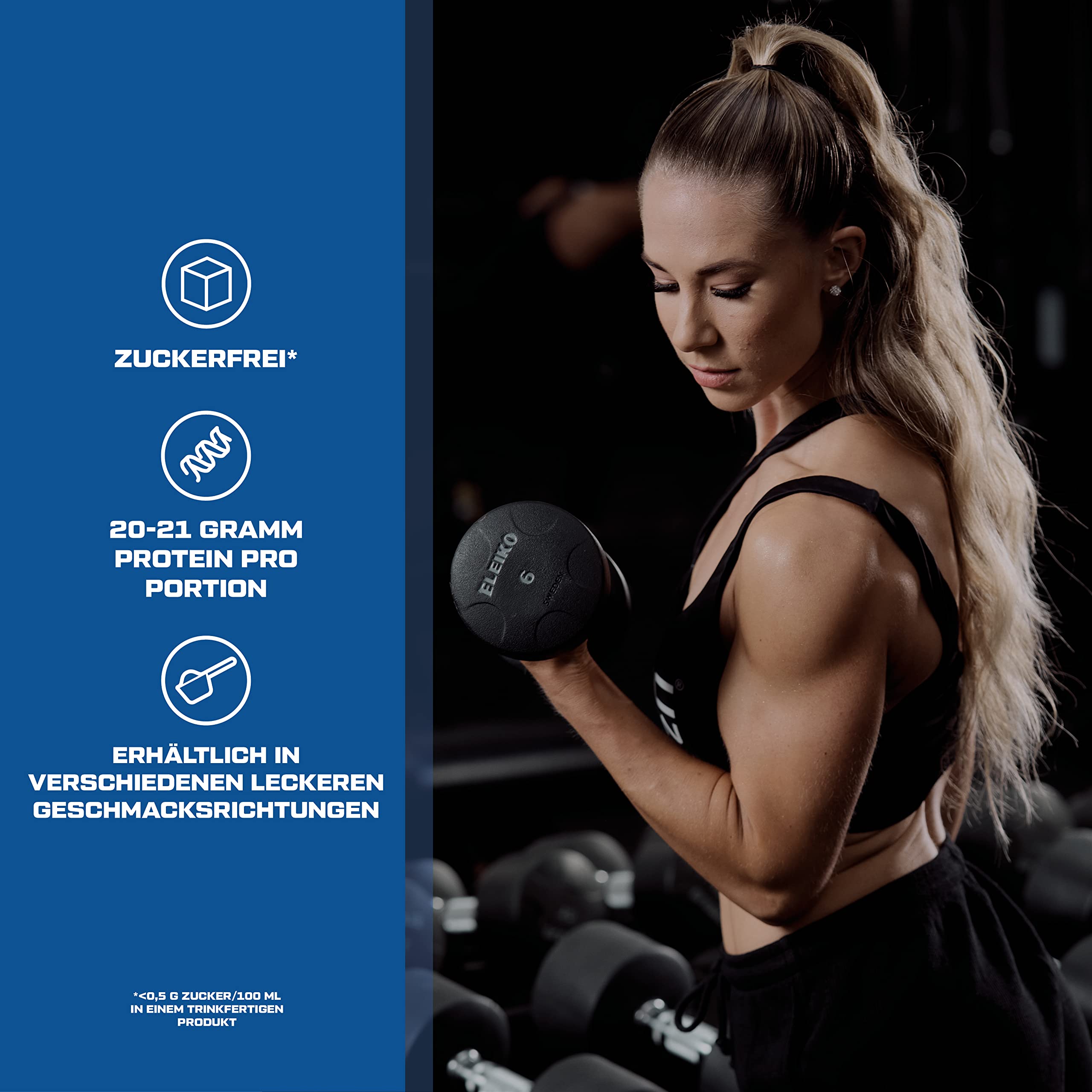 Scitec Nutrition Iso Whey Clear - Erfrischendes Eiweißgetränk - Zuckerfrei - Laktosefrei - Glutenfrei - Palmölfrei, 1025 g, Blaubeere