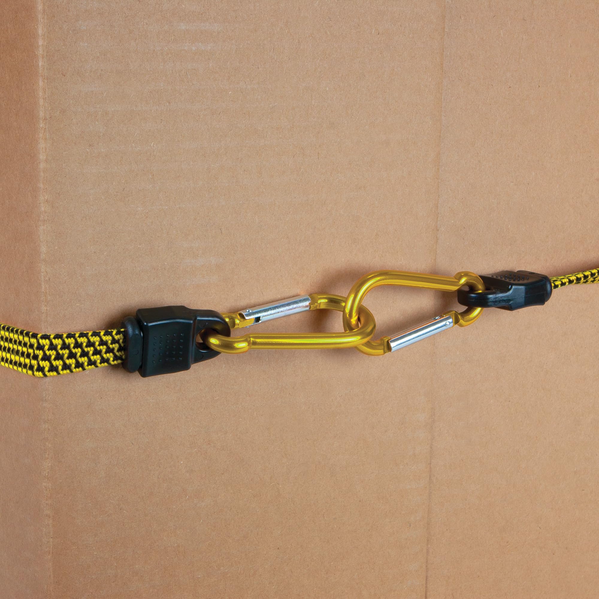 Performance Tool W1453 Cuerda elástica Plana de 61 cm con Gancho de mosquetón, Aluminio anodizado, Resistente a la corrosión, fácil de Instalar, límite de Carga de 60 Libras