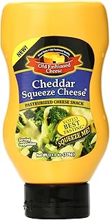 Old Fashioned Cheese Cheddar Squeeze Cheese, 11.5 Ounce (Packaging may vary)