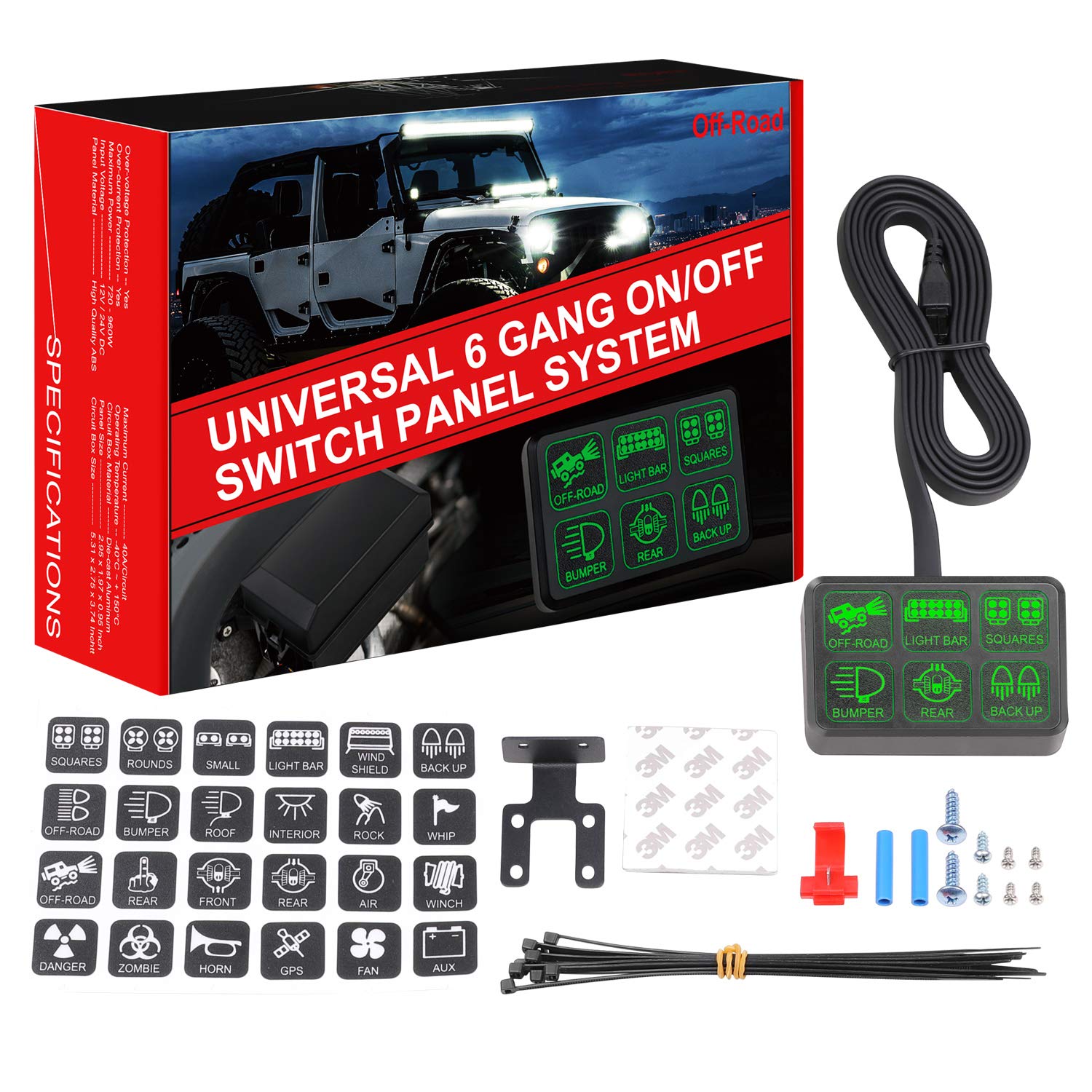 6 Gang Switch Panel, Niking Auto Electronic Relay System Circuit