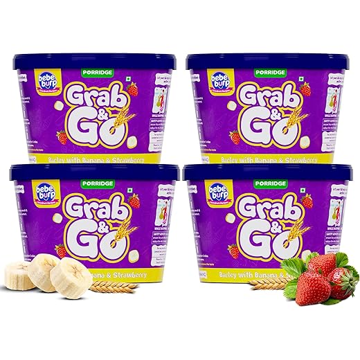 BEBE BURP Travel pack Grab & Go Barley Mix Porridge with B