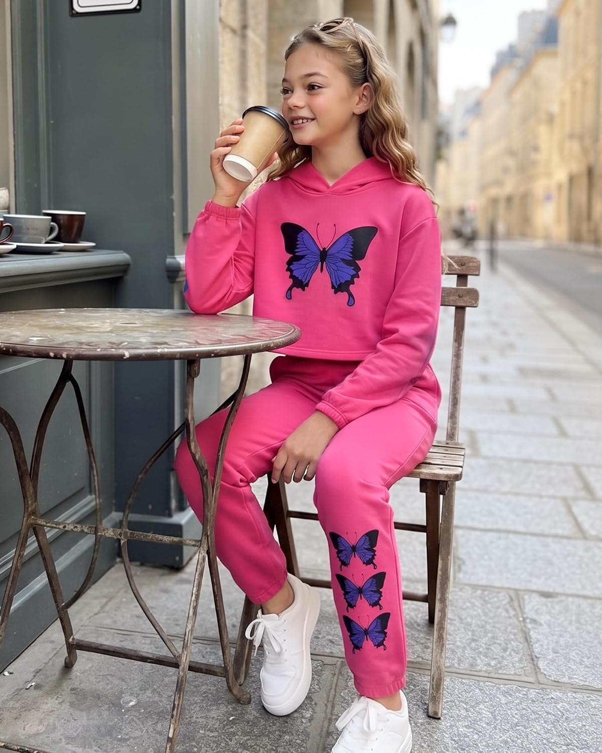 YOURUIKEY Girls Clothes 2 Piece Outfits Sweatsuit Set
