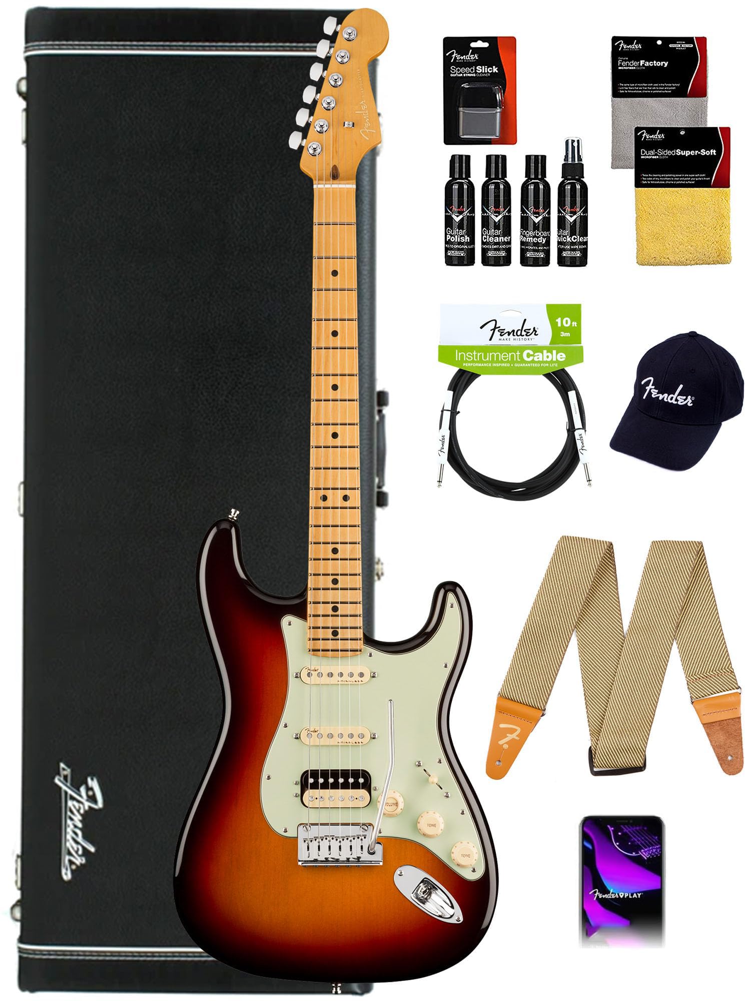 Amazon.co.jp: Fender American Ultra Stratocaster HSS、Maple