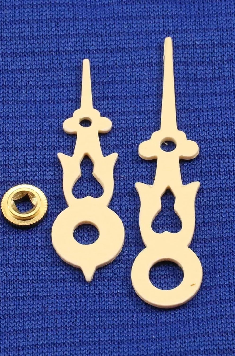 Cuckoo Clock Hands NEW Parts to Fit a 90 mm or 3 1/2" Diameter Dial Cream Color