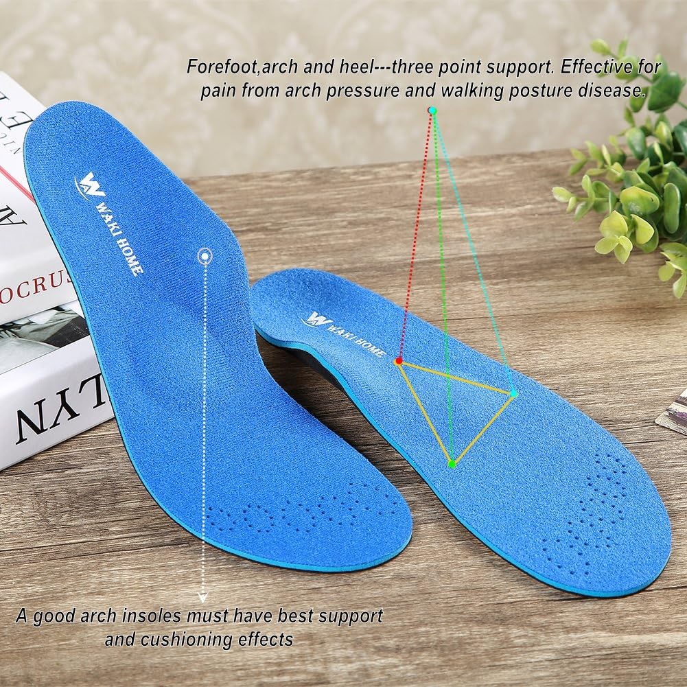 Orthotics Insoles/Inserts/Pads with Arch Supports for Flat Feet,Plantar Fasciitis,Feet Pain,Pronation,Metatarsal Support for Men and Women - Image 3