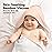 KeaBabies Hooded Baby Towel for Newborn - Viscose Derived from Bamboo Large Baby Bath Towels with Hood for Boys, Girls, Toddler, Extra Absorbent & Soft Newborn Bath Essentials (Crystal, Regular)