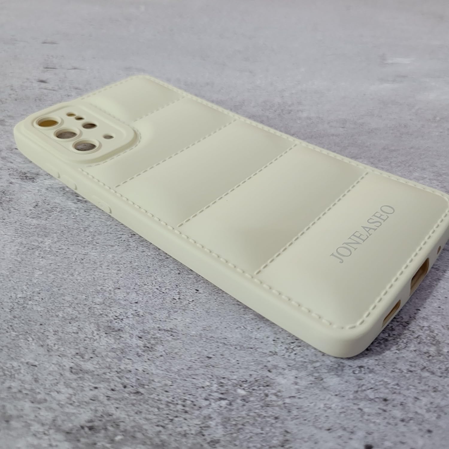 JONEASEO Cell phone covers Soft Shockproof Protective Cover with Quilted Puffer Jacket Design, Full Camera Protection