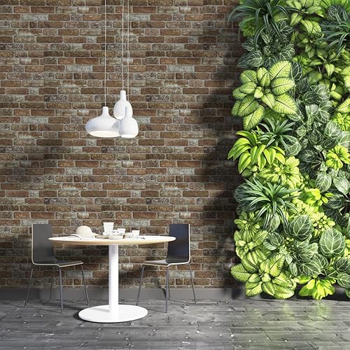 Miniatura 4 de IZODEKOR Paneles de pared 3D efecto ladrillo, revestimiento, aspecto de piedra, revestimiento de espuma de poliestireno para sala de estar, cocina,