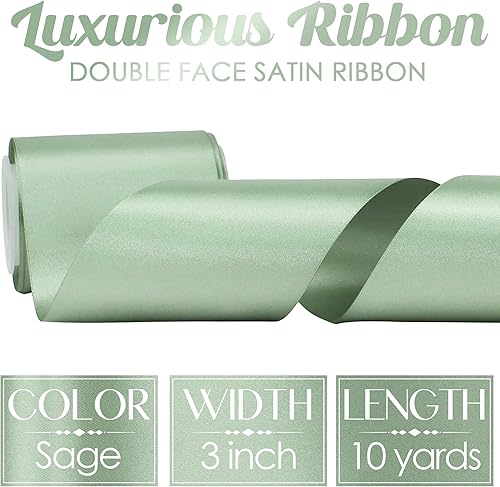 Vista 1039 de MEEDEE Orange Satin Ribbon - 1.5 inch Double Faced Satin Ribbon, 50 Yards - Neon Tangerine - For Christmas, Thanksgiving, Halloween, Weddings