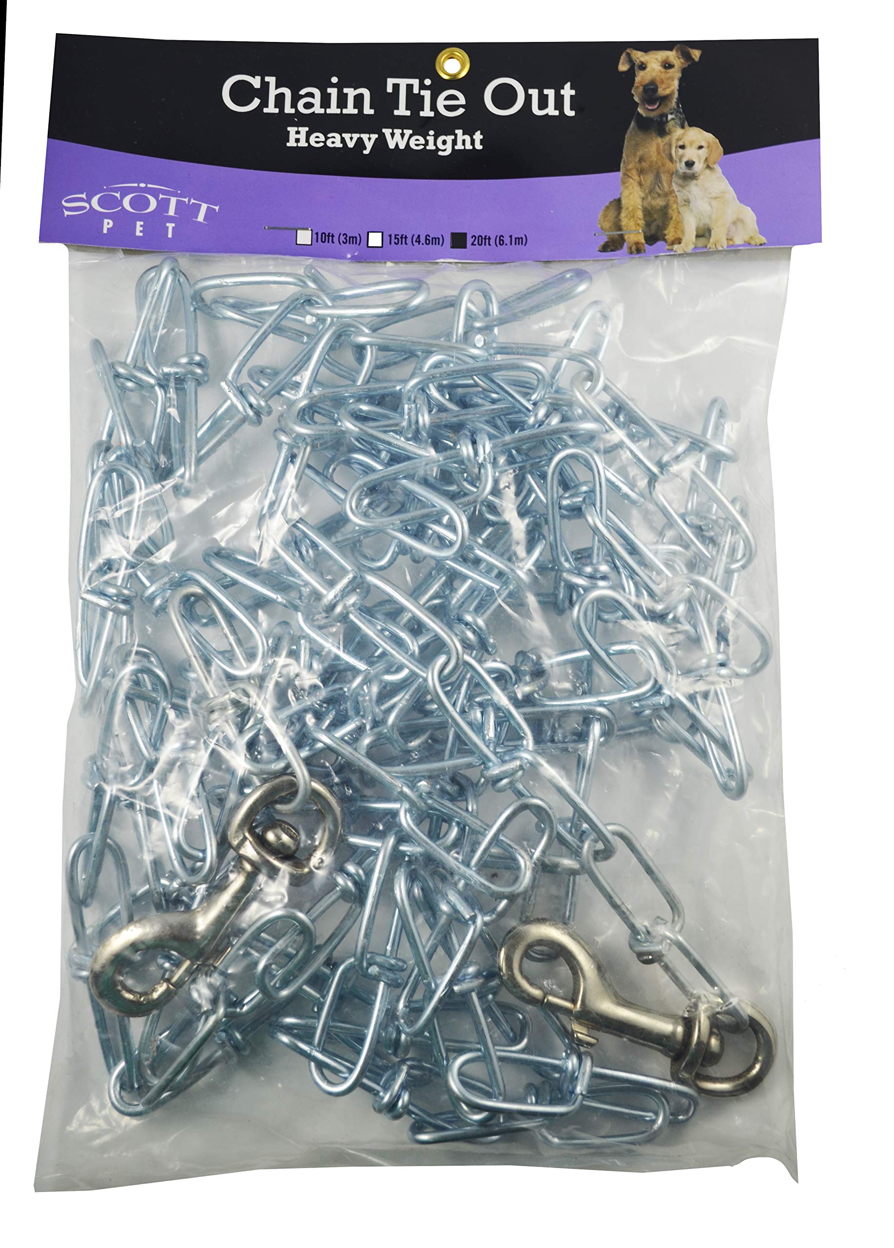 Laisse sans soudure Scott Chain Tie Out 30 idéale pour le camping de 6,1 m