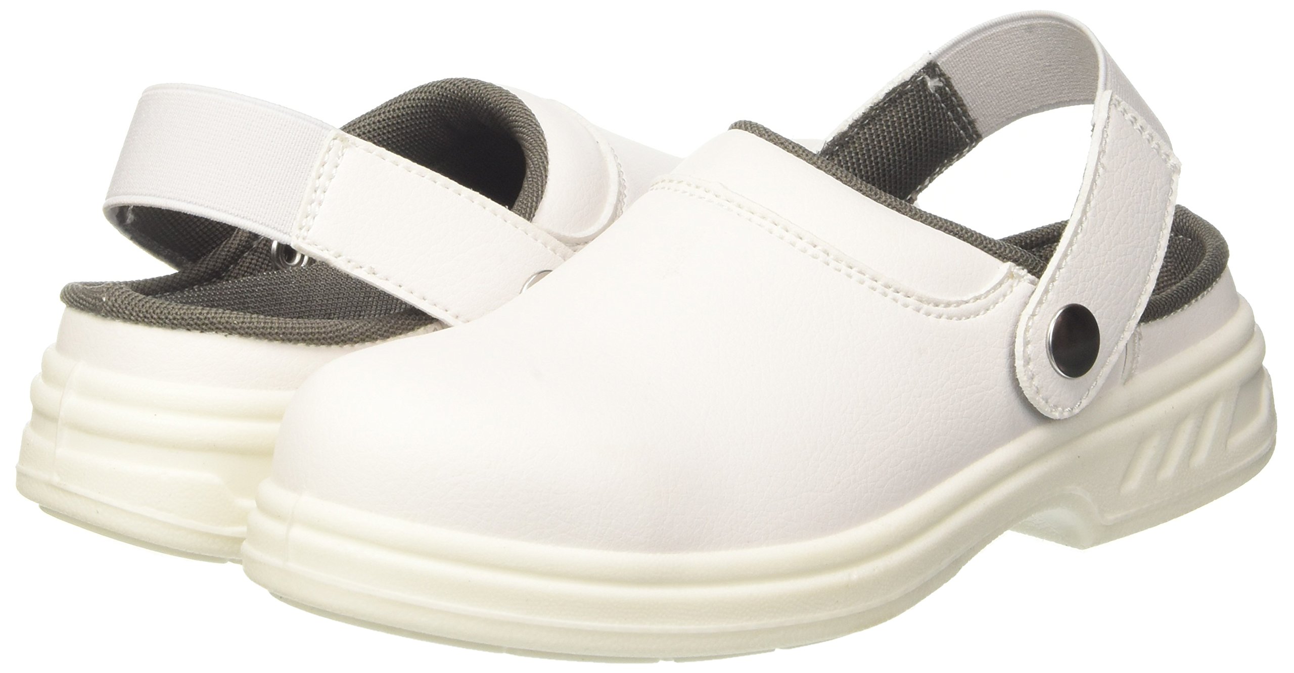 Portwest Zueco De Seguridad Steelite Sb Ae Wru, Tamaño: 36, Color: Blanco, FW82WHR36