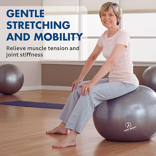 Miniatura 6 de ProBody Pilates Pelota de yoga - Pelotas de ejercicio, varios tamaños, para estabilidad, embarazo, entrenamiento y terapia física