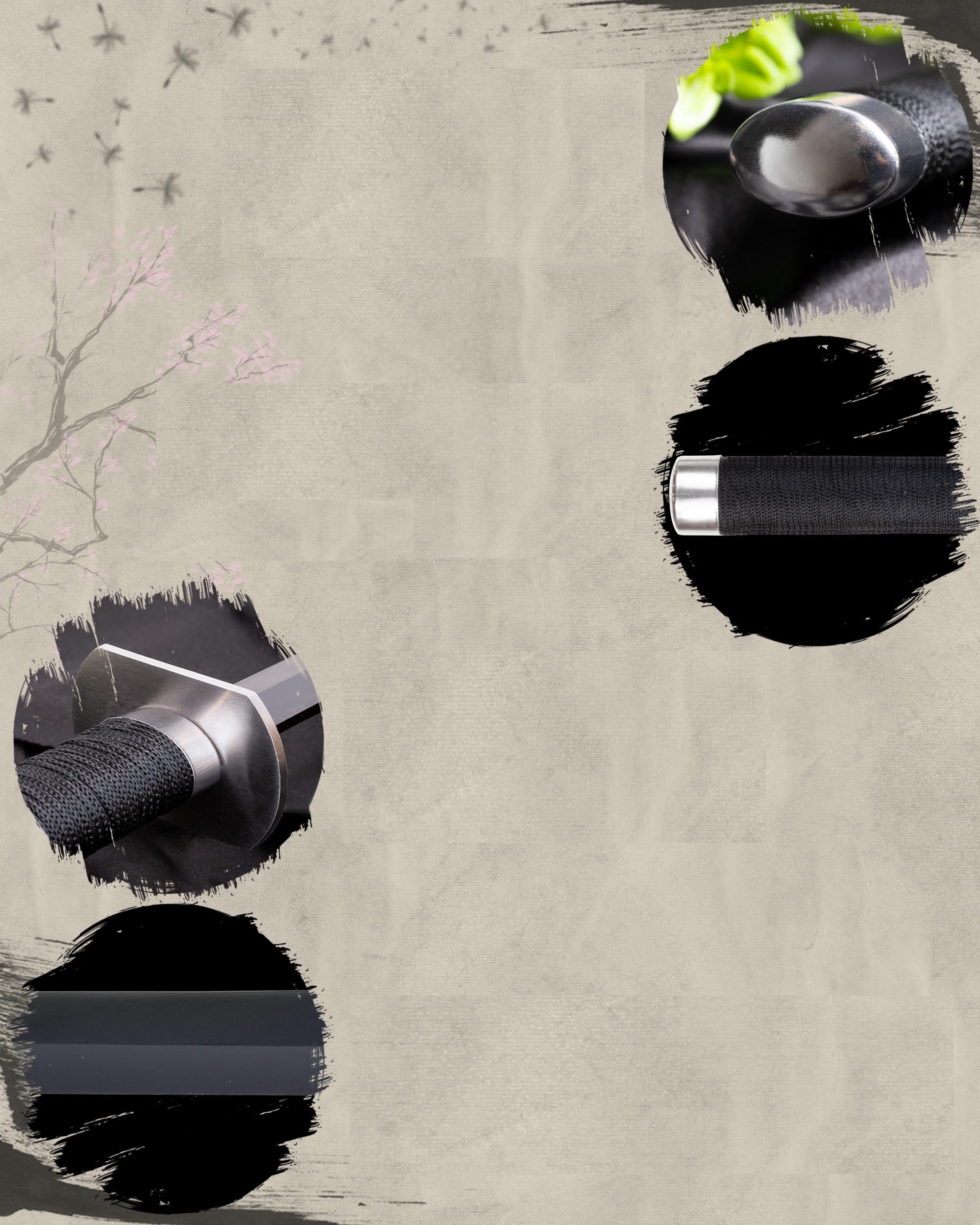 Un set di 2 spade Katana Ninja non affilate in vero metallo acciaio 2 spade in un samurai con fodero per il trasporto sulla schiena HK-1456