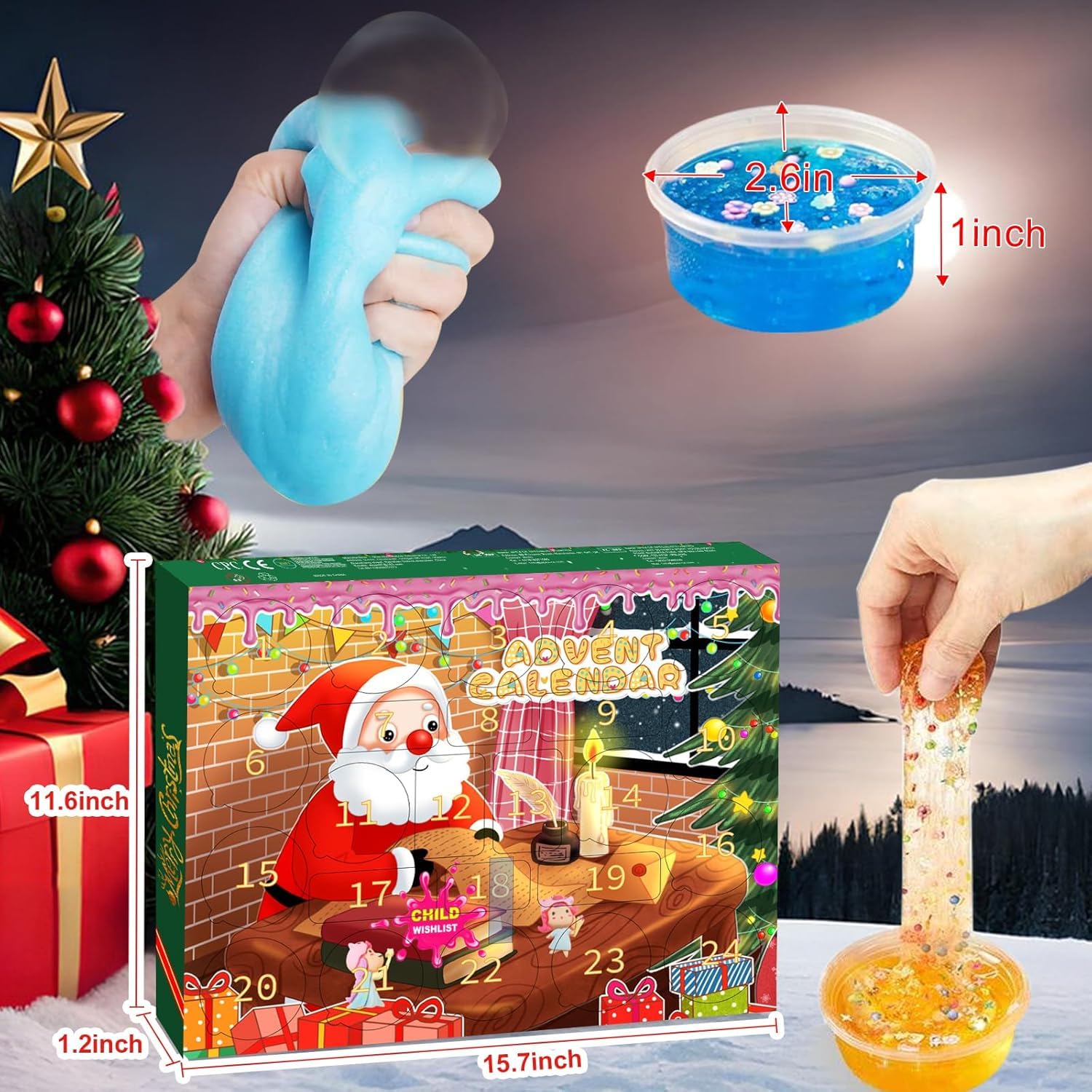 Slime Advent Calendar 2025 Kids - Image 3